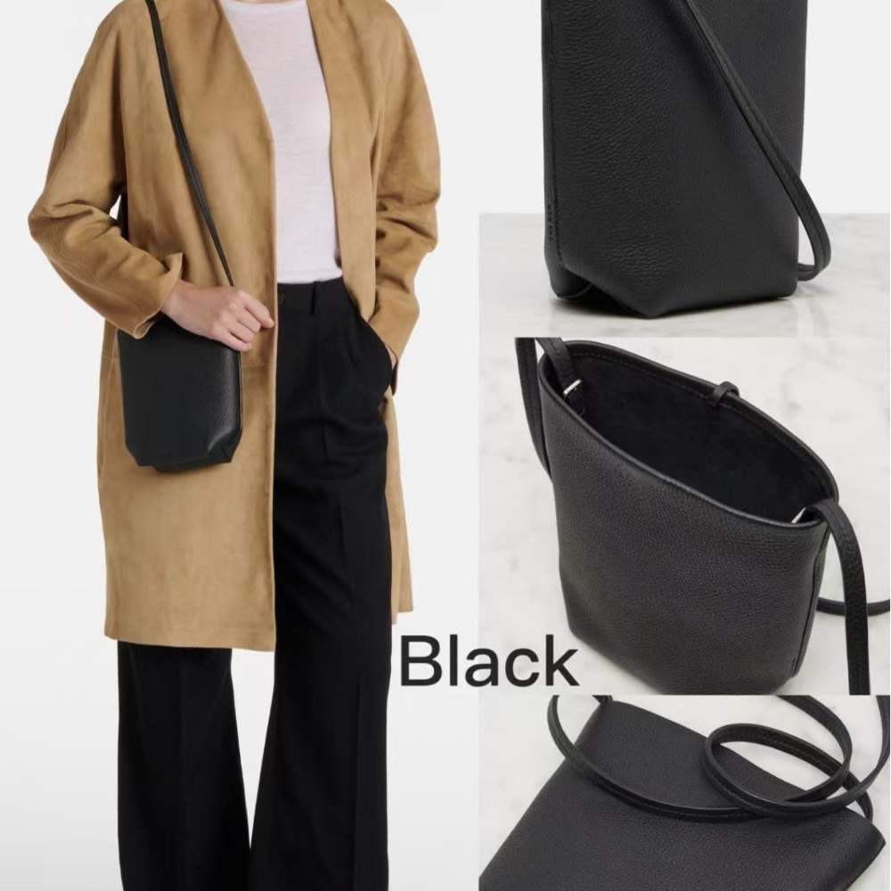 Luxury Bags Old Money - 新型スモールバケットバッグ フルレザー 静的 高級感 オールドマネースタイル ショルダー