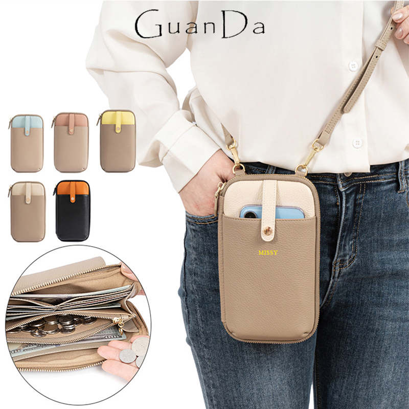 Luxury Bags Name For Women - 女性用本革クロスオーバーバッグ,大容量ジッパー,高級デザイン,電話バッグ,カスタム名,カードホルダー,小銭入れ