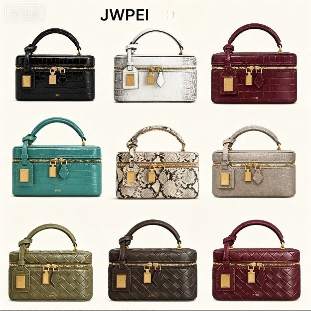 Luxury Bags Jacquemus - JW PEI 2026 新しいボックスバッグ模造クロコダイルエンボスハンドバッグフレンチクロスボディ小さなスクエアバッグ女性の絶妙なショルダーバッグ