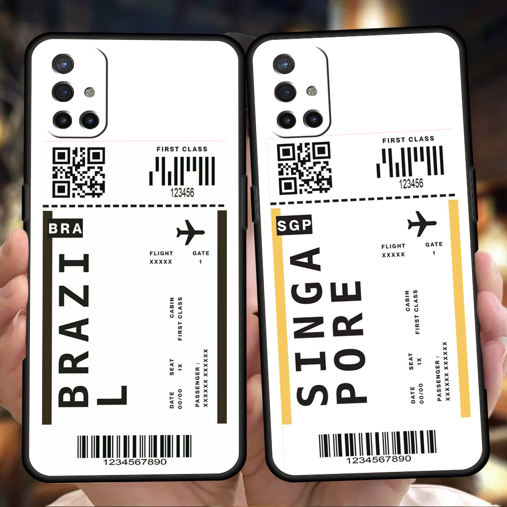 Luxury Bags New York - 世界旅行チケットソウルニューヨーク高級電話ケースoneplus nord N100 N200 N10 10