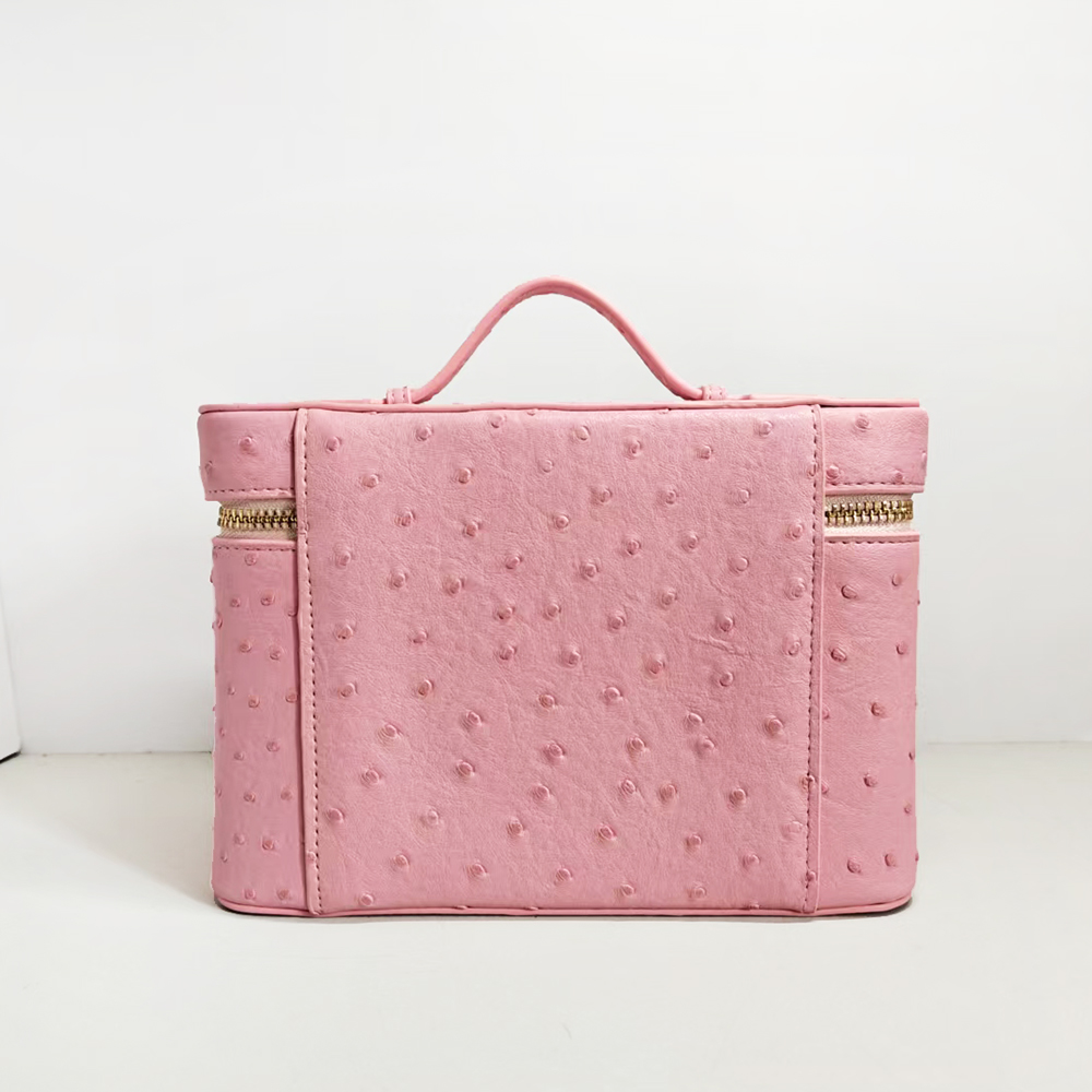 高級ダチョウモックレザー女性用メイクアップバニティバッグ、カ - Luxury Bags Name For Women のレビューと価格