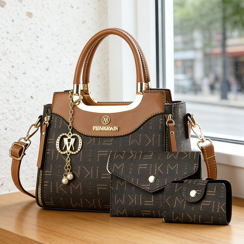 3点セットの高級感のあるプリントレターバッグ、プレミアムでお - Luxury Bags For Women のレビューと価格
