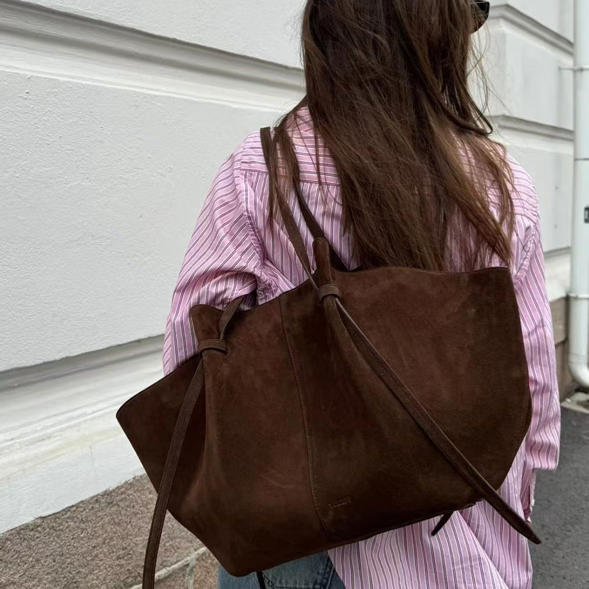 フェイクスエードトートバッグ女性のための高級デザイナーハンド - Luxury Bags Name For Women のレビューと価格