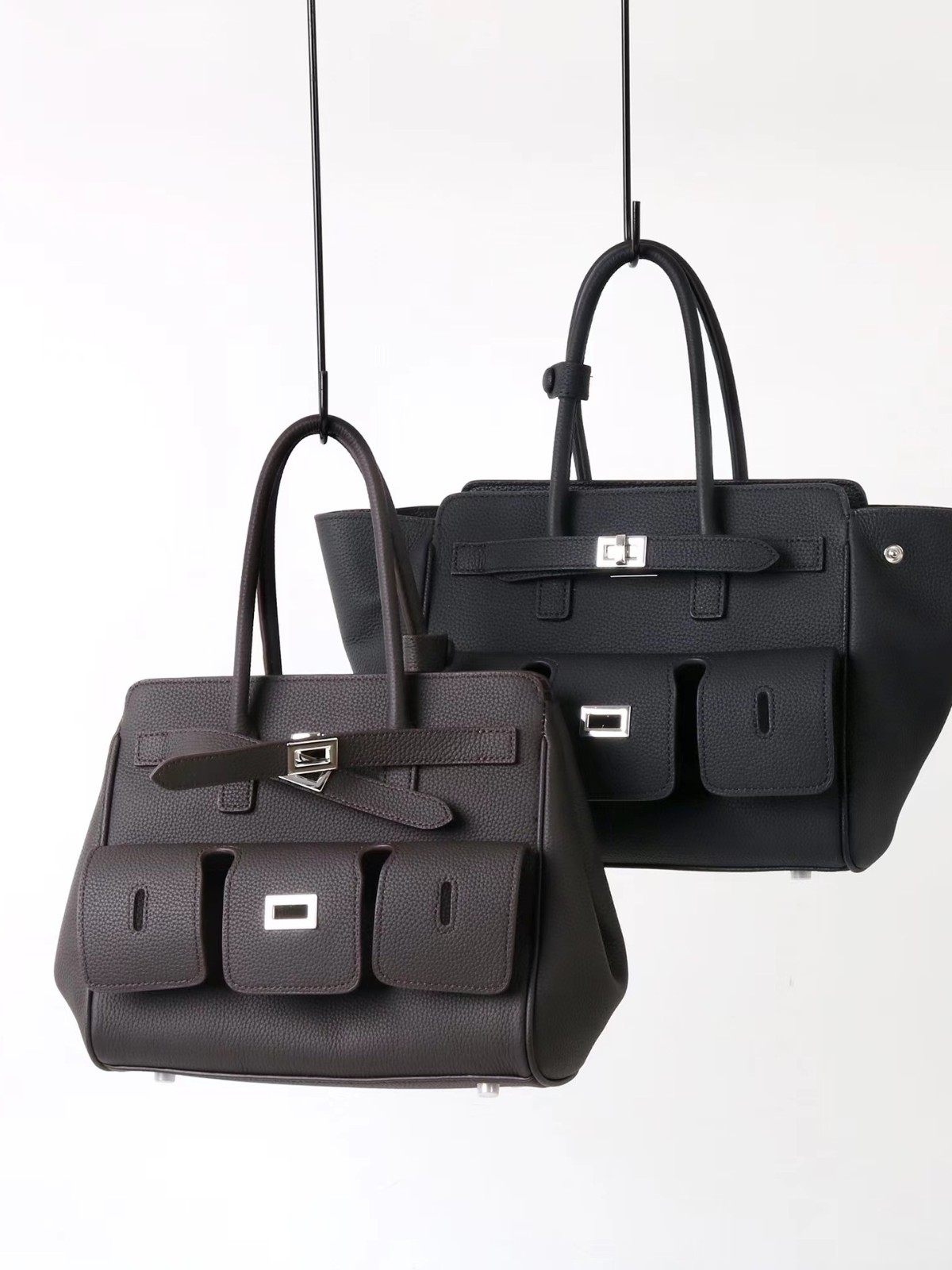 高級ブランド本革女性ハンドバッグライチ柄牛革ショルダーバッグ - Luxury Bags With Silver Hardware のレビューと価格