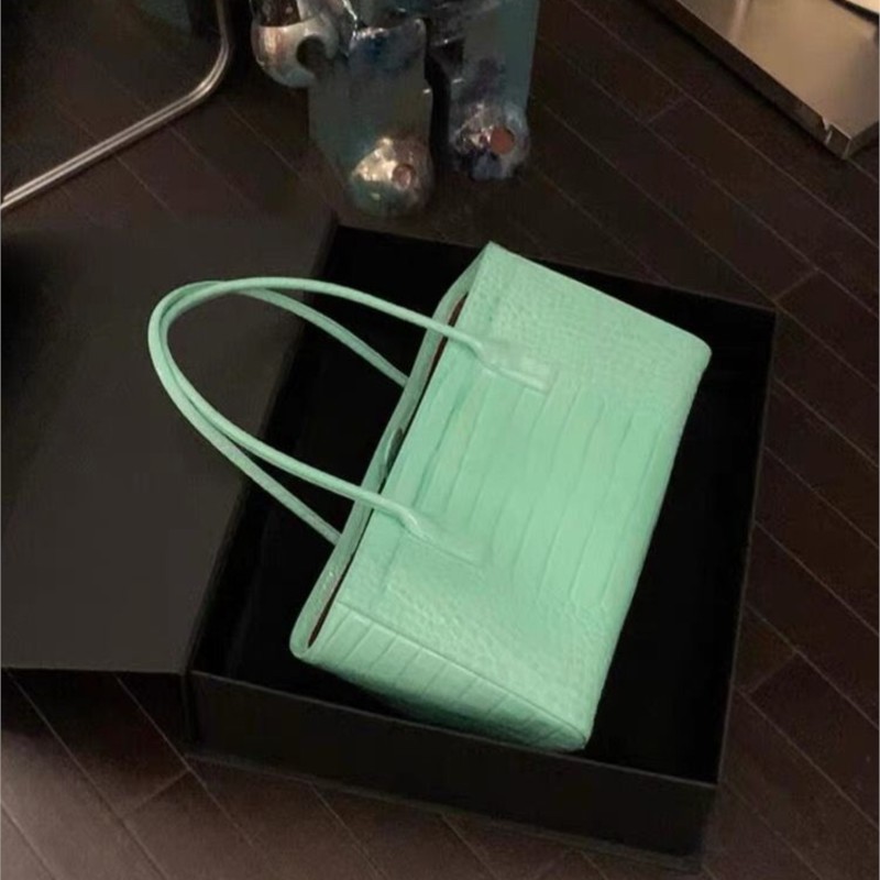 ヴィンテージグリーントートバッグ女性フェイククロコダイルレザ - Luxury Bags Green のレビューと価格