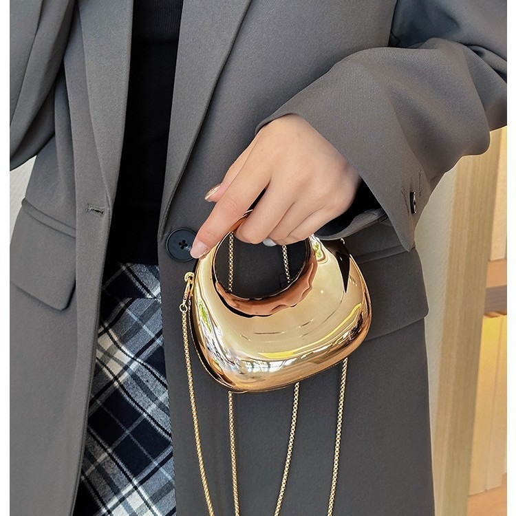 ミニゴールデンイブニングバッグ、財布とハンドバッグ、ラグジュ - Luxury Bags For Women のレビューと価格