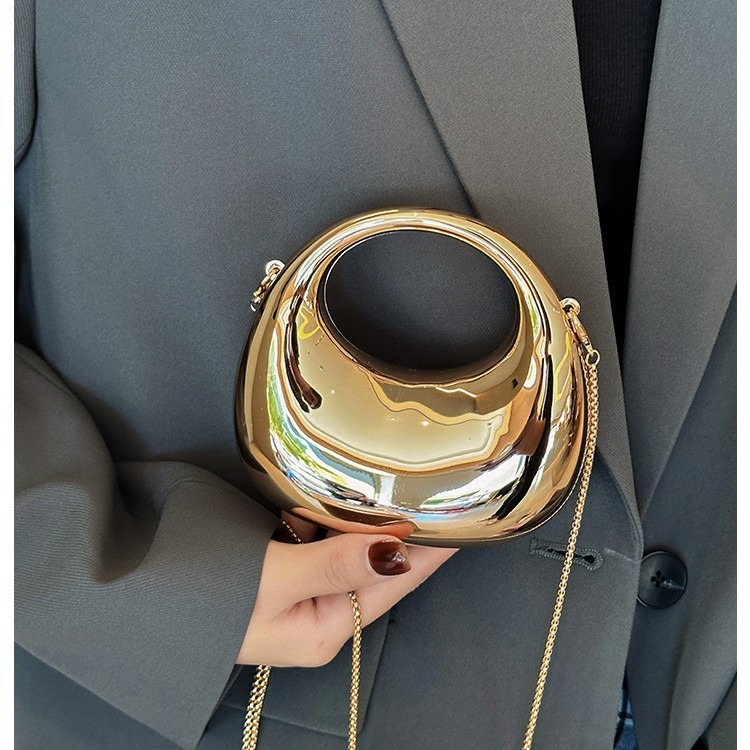 ミニゴールデンイブニングバッグ、財布とハンドバッグ、ラグジュ - Luxury Bags For Women のレビューと価格