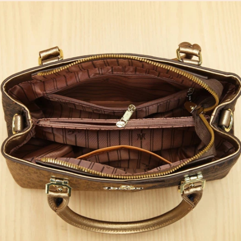 3点セットの女性用バッグ、高級プレミアムレザーのプリント入り - Luxury Bags For Women のレビューと価格