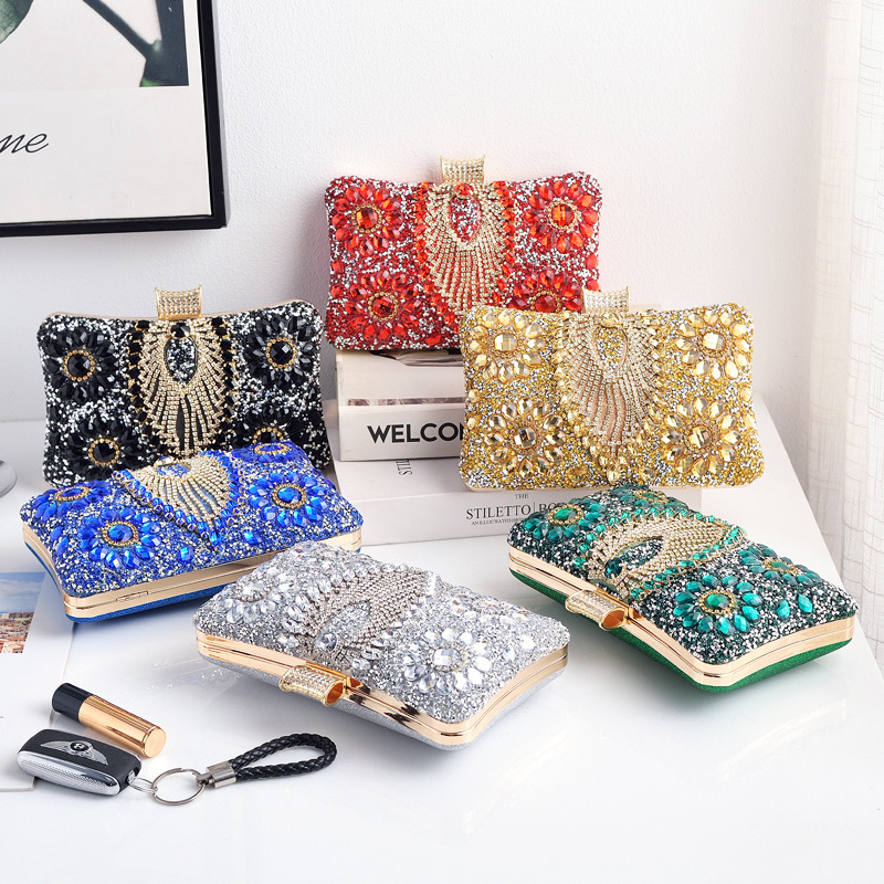 高級グリーンタッセルイブニングクラッチバッグ女性のためのダイ - Luxury Bags Green のレビューと価格