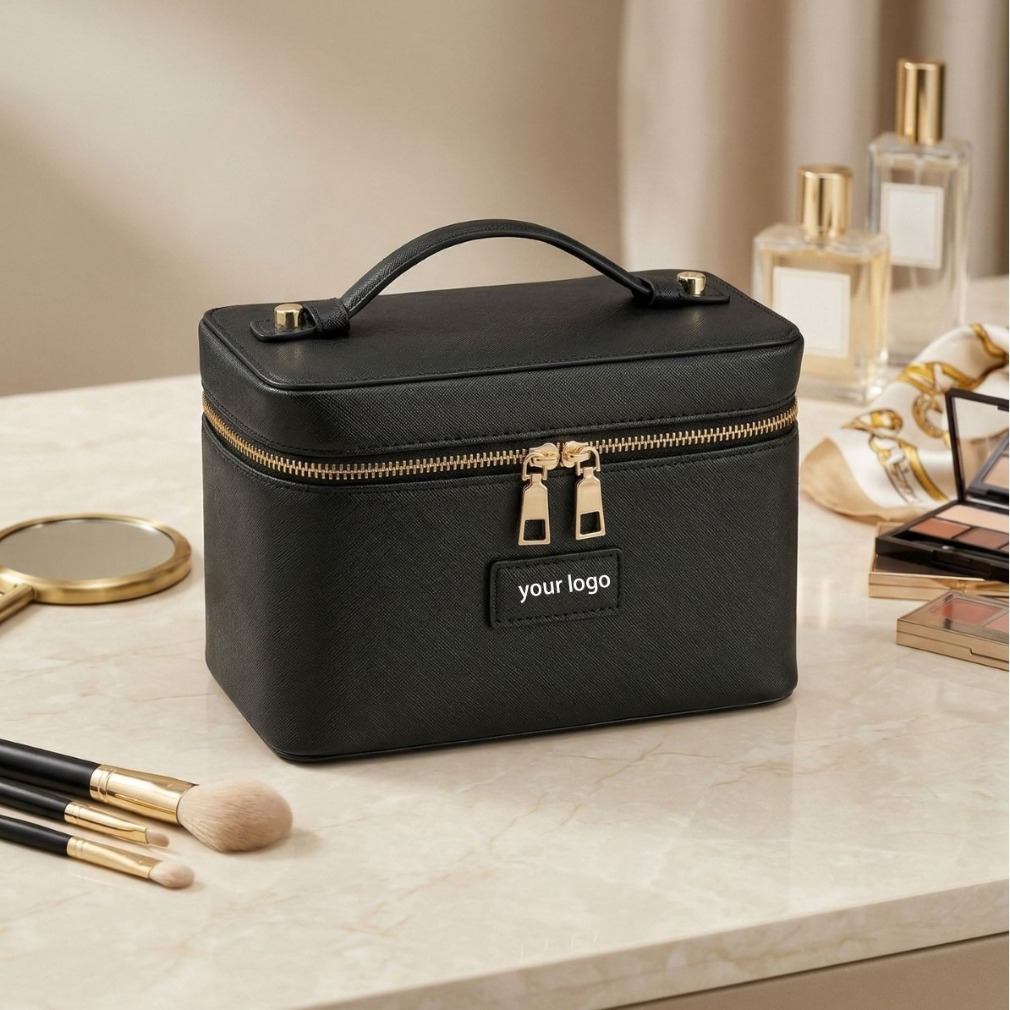 高級ダチョウ柄レザーメイクアップバッグ ポータブルコスメティ - Luxury Bags Wholesale のレビューと価格