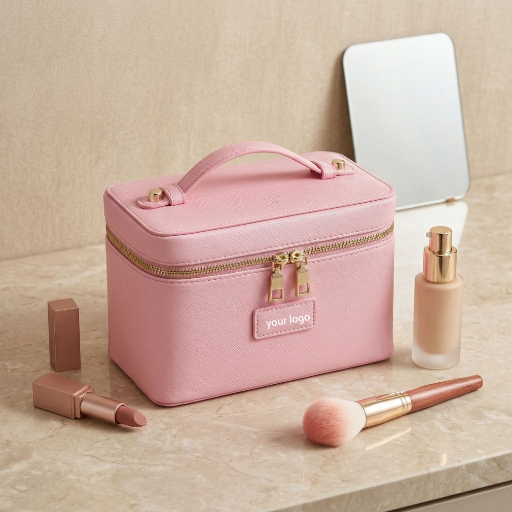 高級ダチョウ柄レザーメイクアップバッグ ポータブルコスメティ - Luxury Bags Wholesale のレビューと価格