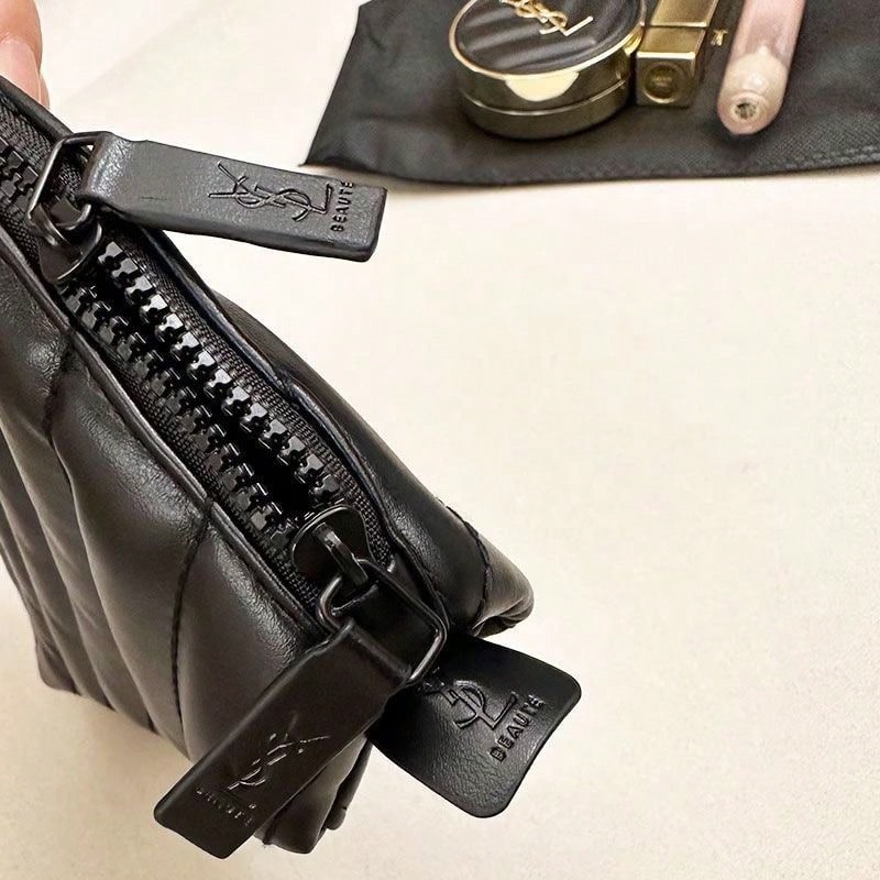 YSLのバッグ ブラックキルティングレザーシェルコスメティッ - Luxury Designer Bags Ysl のレビューと価格