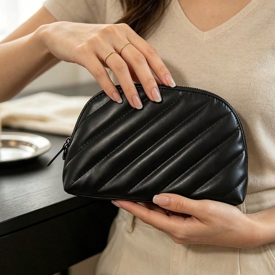YSLのバッグ ブラックキルティングレザーシェルコスメティッ - Luxury Designer Bags Ysl のレビューと価格