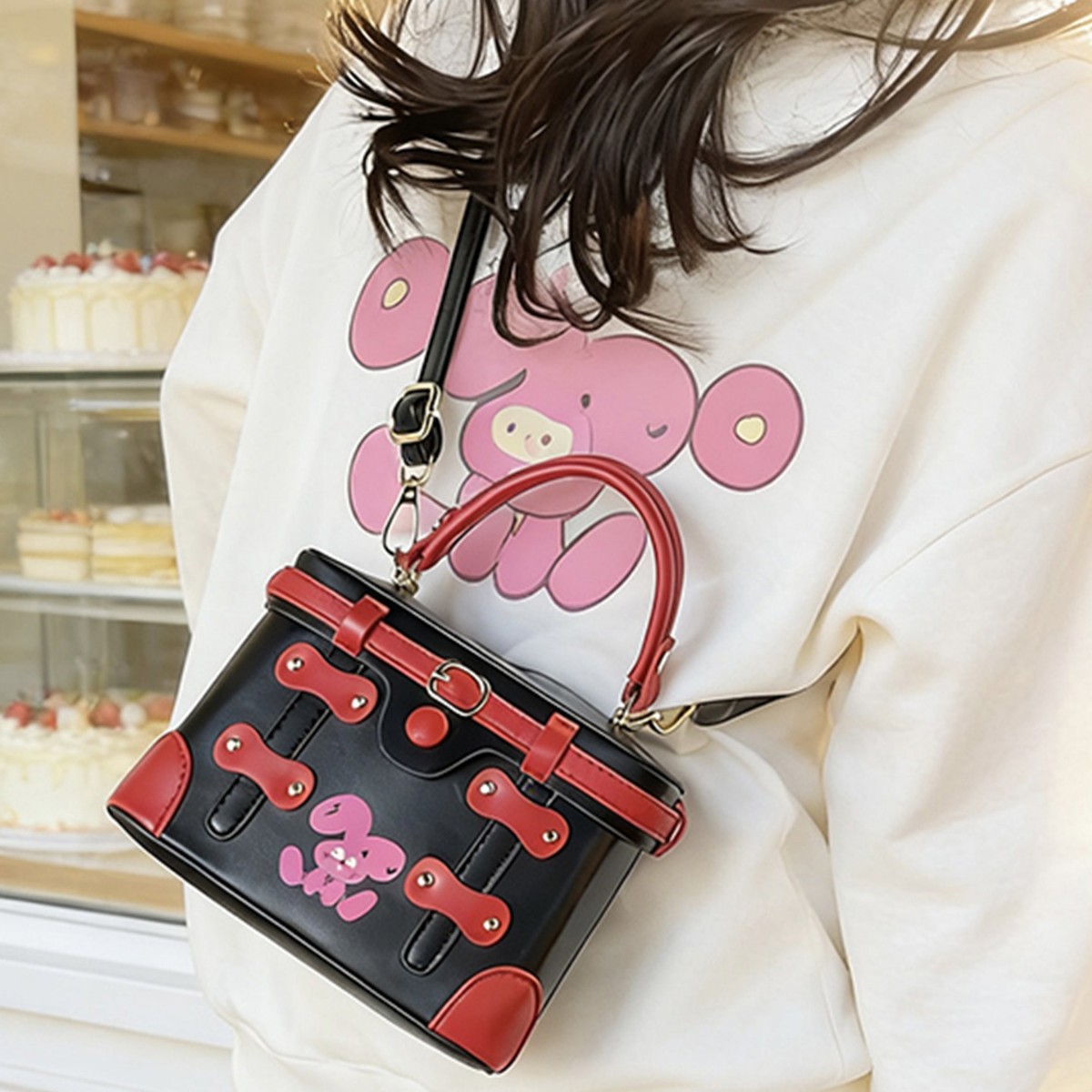 新作ラグジュアリーデザイナーリベットPUレザー花柄プリントレ - Luxury Bags Wholesale のレビューと価格