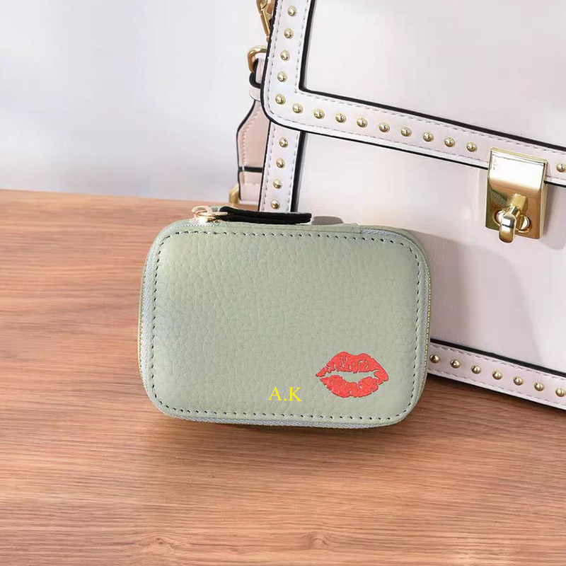 高級牛革女性口紅ボックスカスタム名本革化粧品ケースミラー旅行 - Luxury Bags Name For Women のレビューと価格
